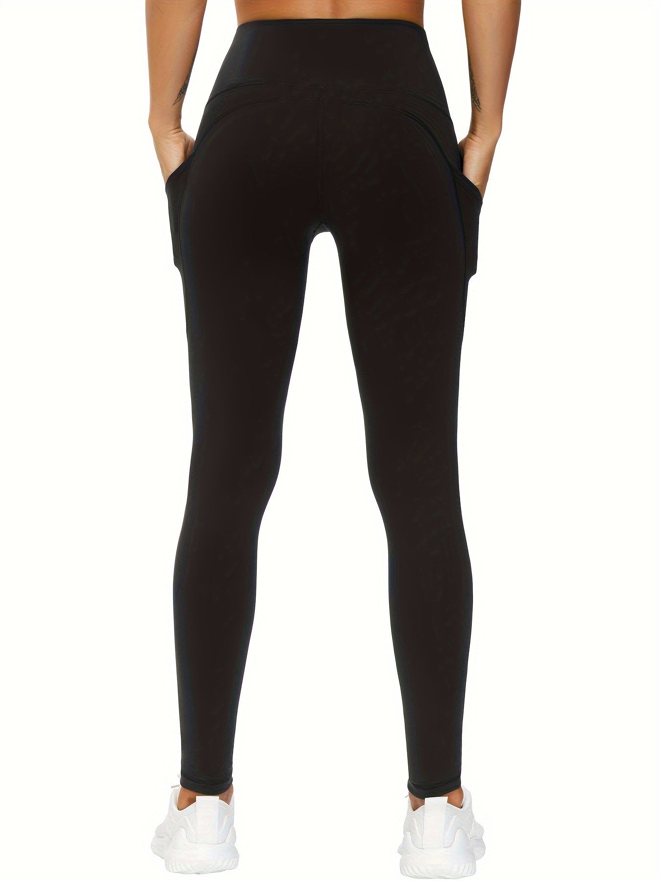 High Waist Pocket Yoga Pants Tummy Control Slim Fit Leggings Women's Activewear