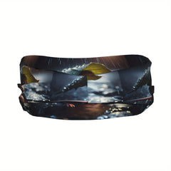 Rain Themed Unisex Sports Headband Sweat Wicking Stretchy Breathable Polyester