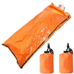 2pcs Emergency Sleeping Bags Waterproof Insulation for Outdoor Camping