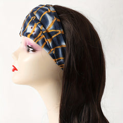 Elastic Headband Neck Gaiter Letter Print Scarf