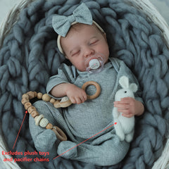18 Inch Realistic Vinyl Levi Reborn Doll Fully Vinyl Body with Hand Painted Hair