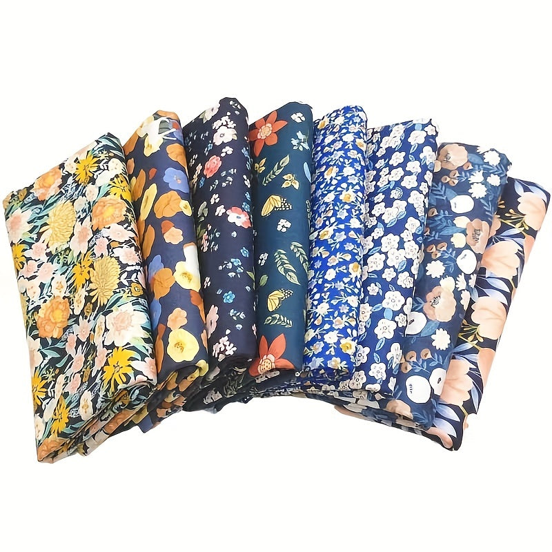 8pcs Twill Cotton Printing Bed Sheet Fabric for Sewing DIY Apparel Costumes