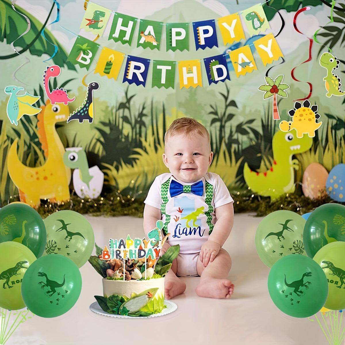 Dinosaur Birthday Party Decoration Set
