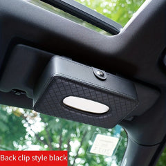 Car Leather Napkin Holder Box Chair Back Hanging Tissue Box
