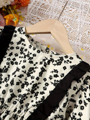 Toddler Girls' Floral Casual Dress For Spring Fall