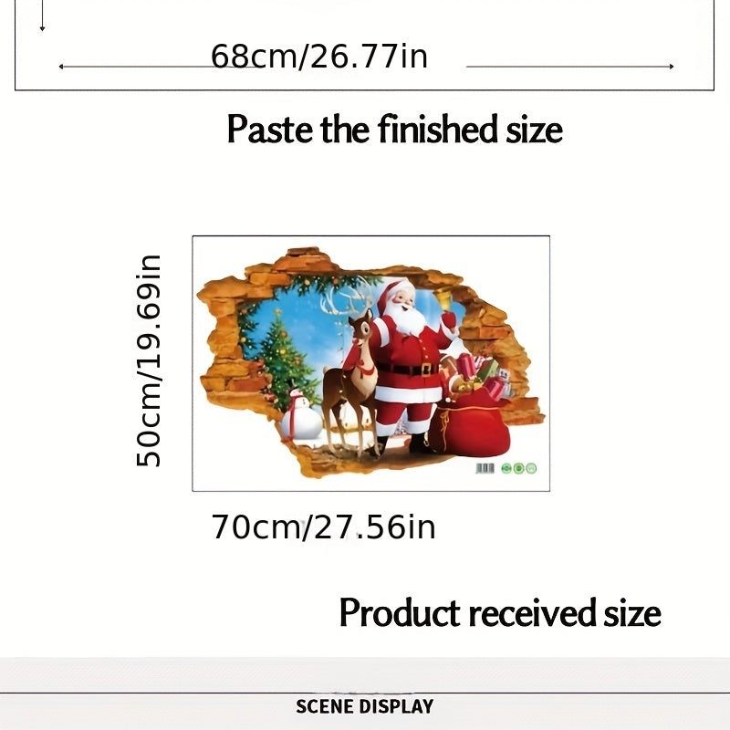 Santa Claus Wall Stickers Christmas Decoration