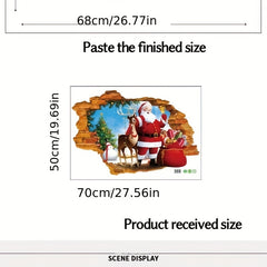 Santa Claus Wall Stickers Christmas Decoration
