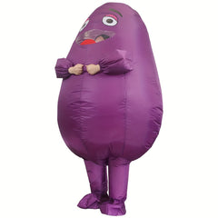 Purple Potato Inflatable Costume Halloween Party Cosplay Dress Up