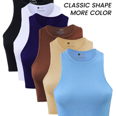 Solid High Stretch Sleeveless Fitness Top Women's Activewear
