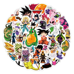 50pcs Anime Cartoon Pvc Waterproof Decorative Stickers For Kids