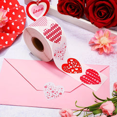 500pcs Love Heart Sticker Seal Labels for Craft Birthday Party Gift Packaging