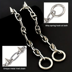 Punk Metal Style Shoe Charms Chains DIY Shoe Decoration