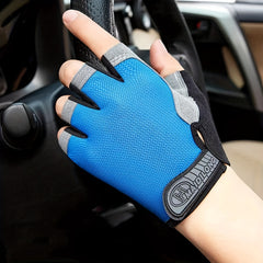1 Pair Non Slip Half Finger Sports Thin Fitness Mountaineering Fishing Gloves