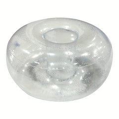 Colorful Sequin Inflatable Sofa Lazy Chair with Footrest
