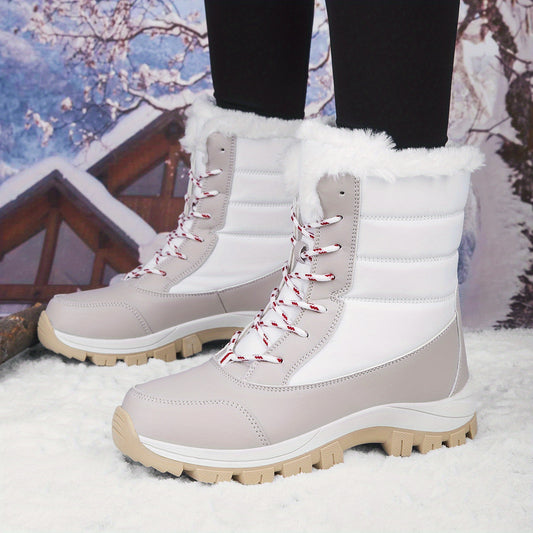 Women's Thick Snow Shoes High Tube, Non-slip, Warm & Wear Resistant