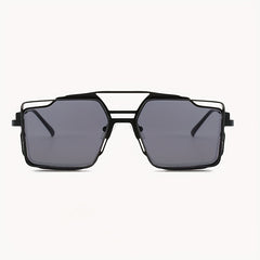 Men's Retro Steampunk Sunglasses Vintage Hollow Square Sunglasses