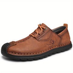 Men's Lace up Shoes Comfy Non slip Stitch Detail Shoes
