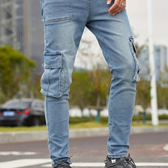 Men's Slim Fit Distressed Denim Pants