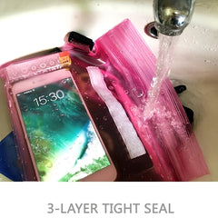 Waterproof Pouch With Waist Strap Mobile Phone Dry Bag