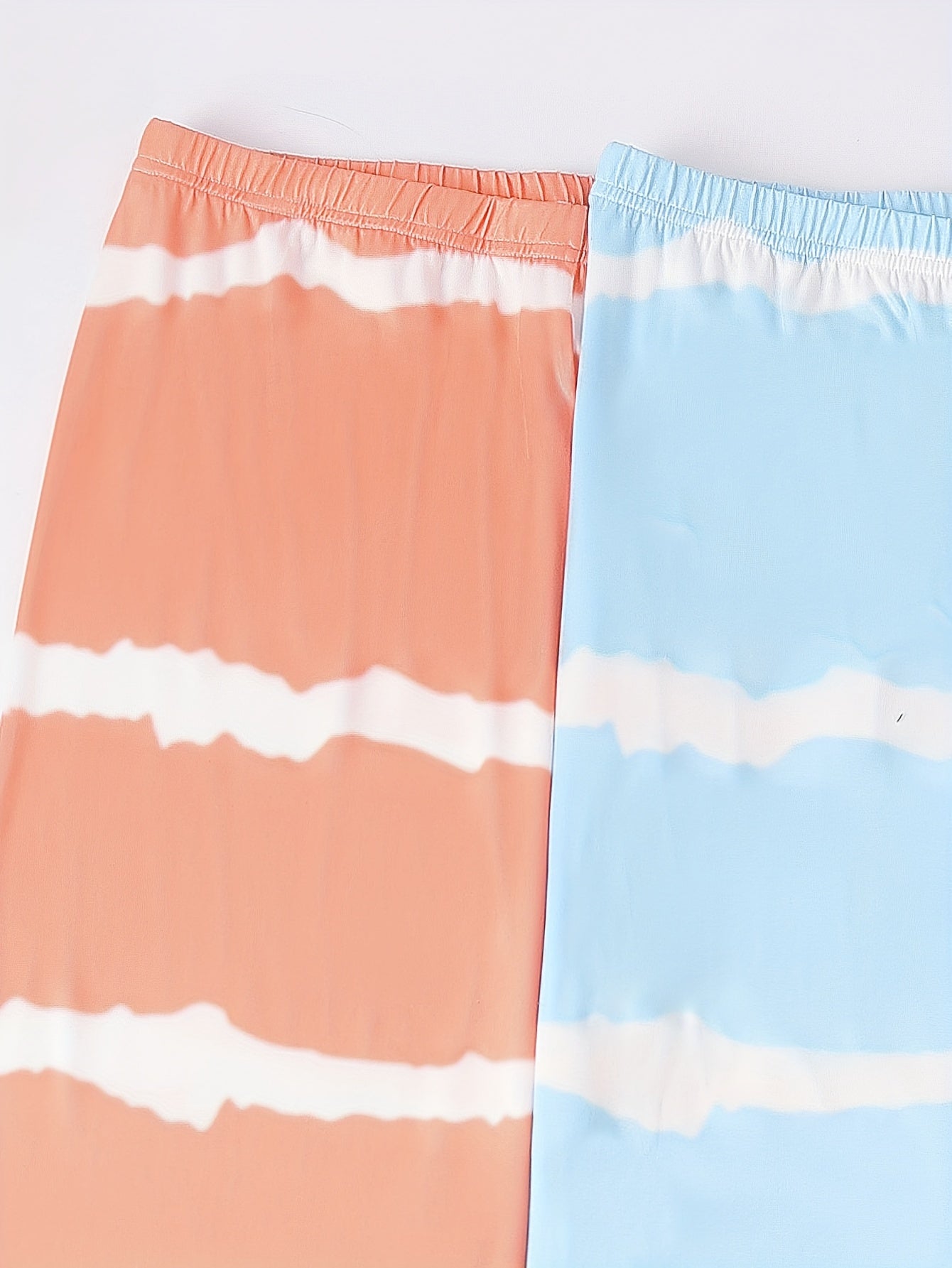 3 Pack Plus Size Tie Dye Striped Sleepwear Pants Set Women's