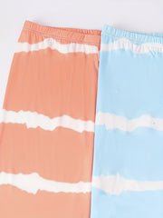 3 Pack Plus Size Tie Dye Striped Sleepwear Pants Set Women's
