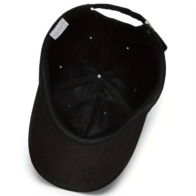 Men's Embroidered Sunshade Baseball Cap for Travel