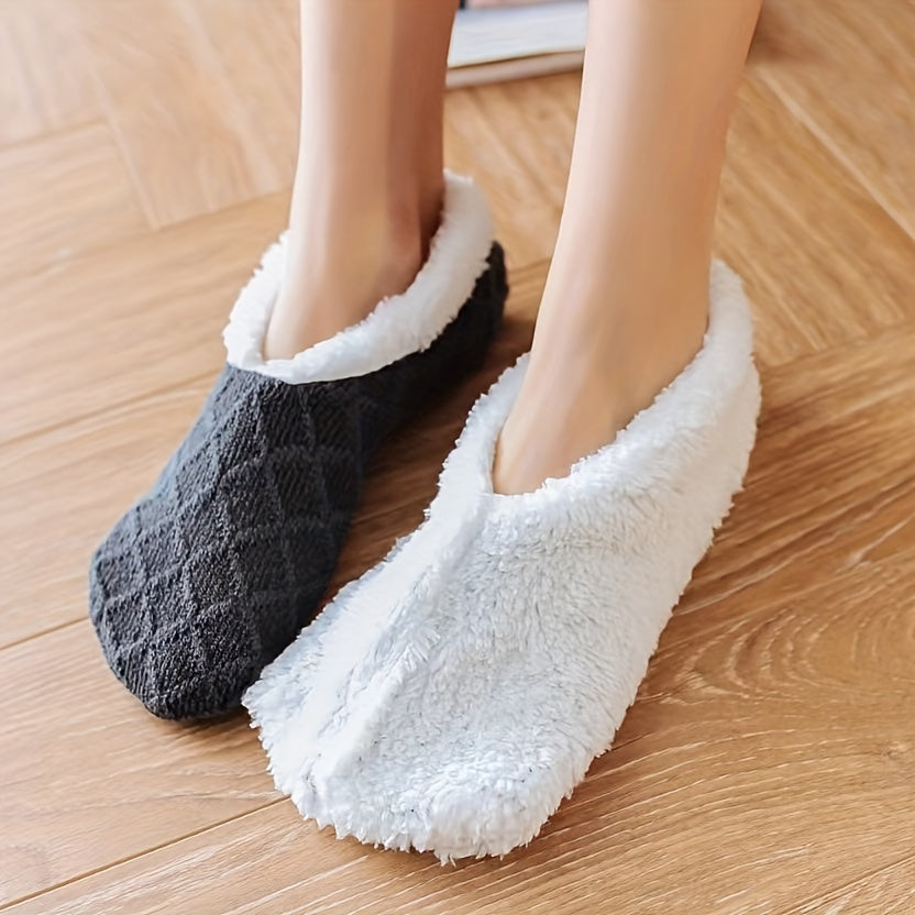 Plush Lined Floor Socks Women's Stockings