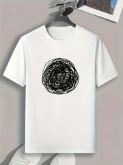Graffiti Print Men's Graphic T shirt Casual Comfy Tees For Summer