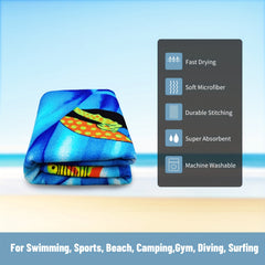Mutao Microfiber Beach Towels Quick Drying Soft Oversized Compact