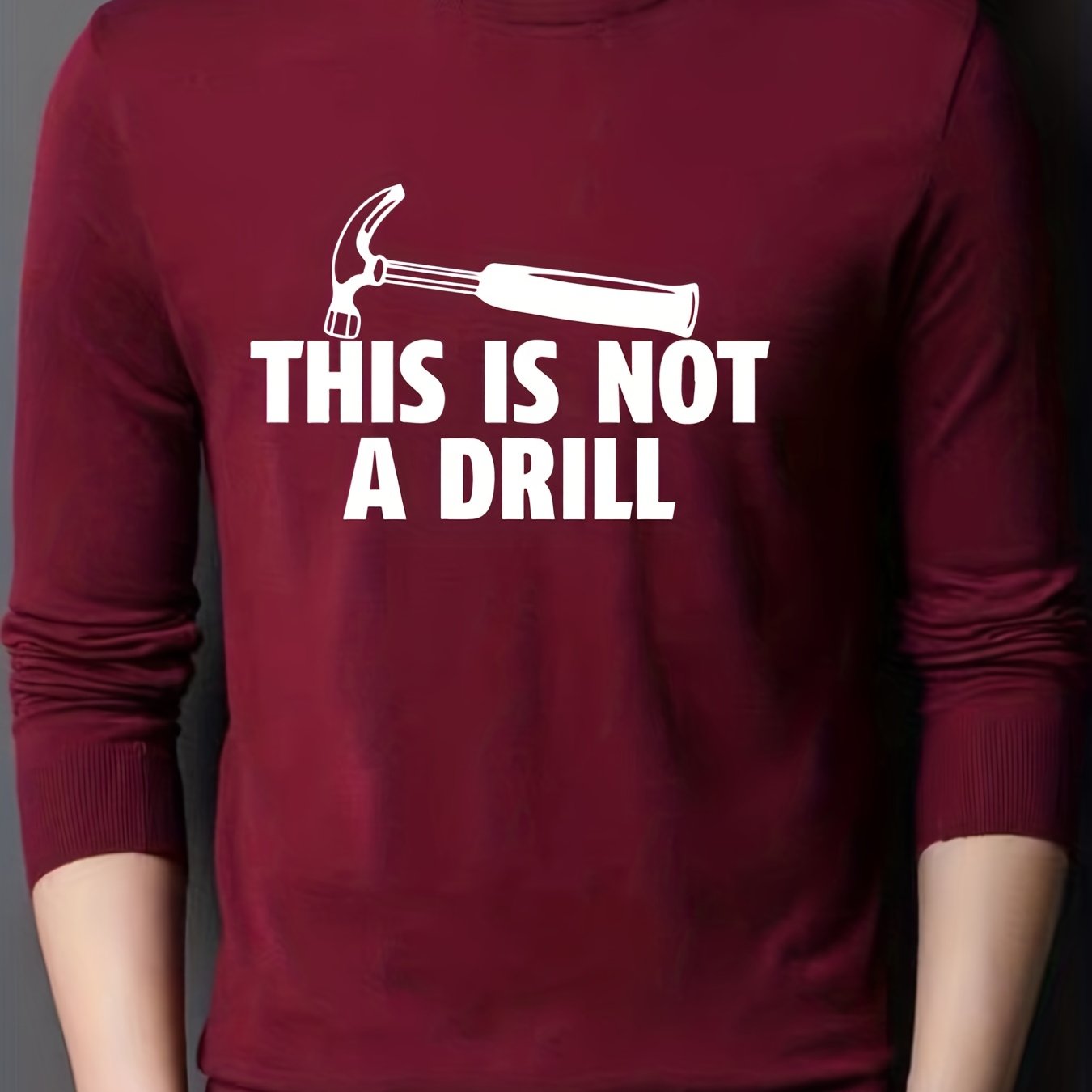Men's Knitted Crew Neck Pullover Sweater for Fall Winter