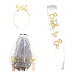 Bridal Crown Veil Set for Bachelor Party