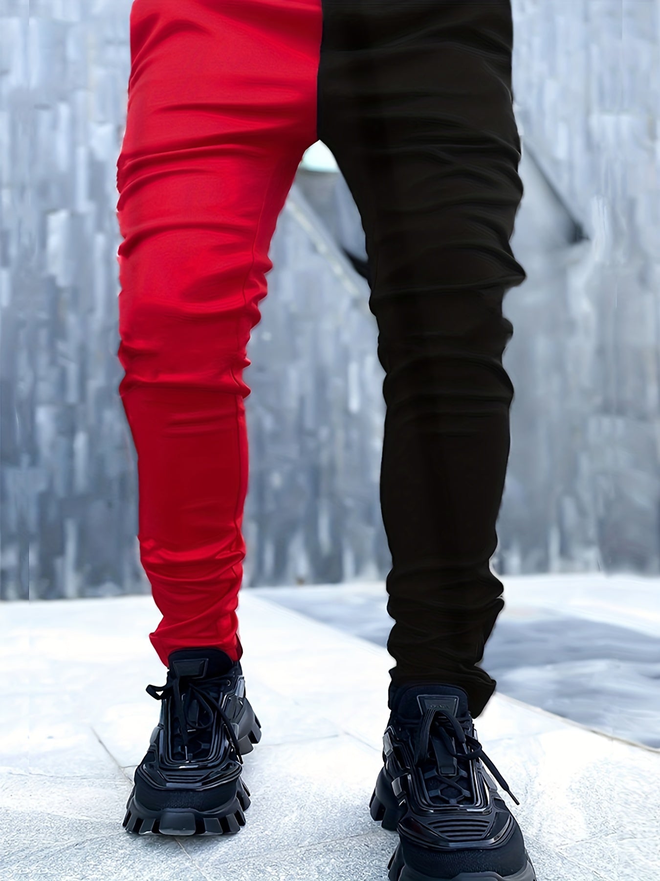 Street Style Stretch Waist Drawstring Joggers Sweatpants