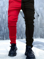 Street Style Stretch Waist Drawstring Joggers Sweatpants
