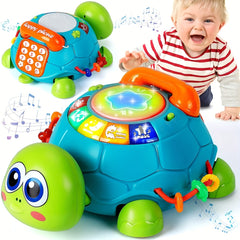 Early Education Music Turtle Toy for Infants 6-18 Months