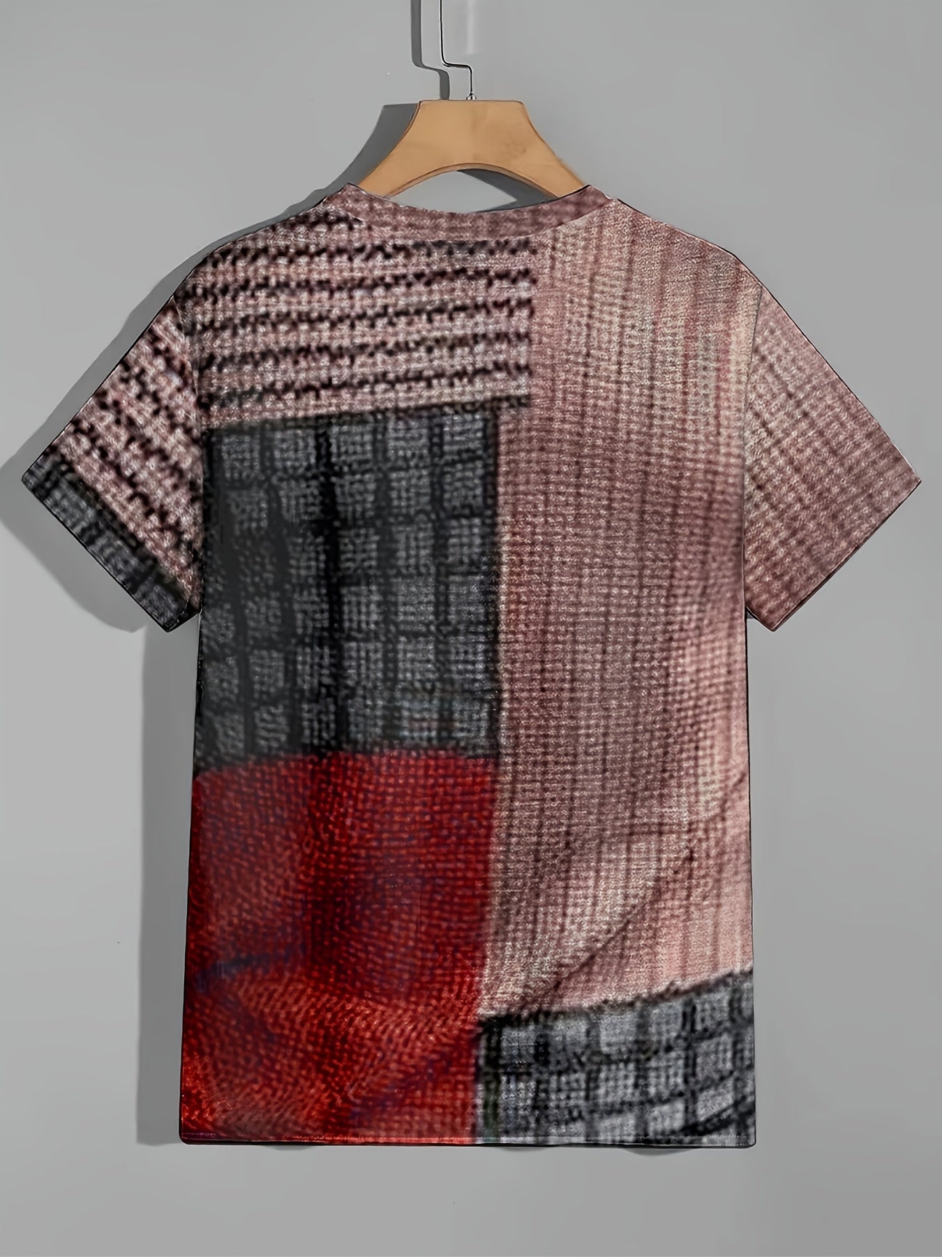 Vintage Style Printed T shirt Men's Casual Street Style Tee Shirt