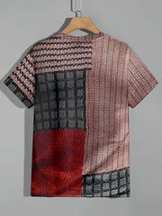 Vintage Style Printed T shirt Men's Casual Street Style Tee Shirt