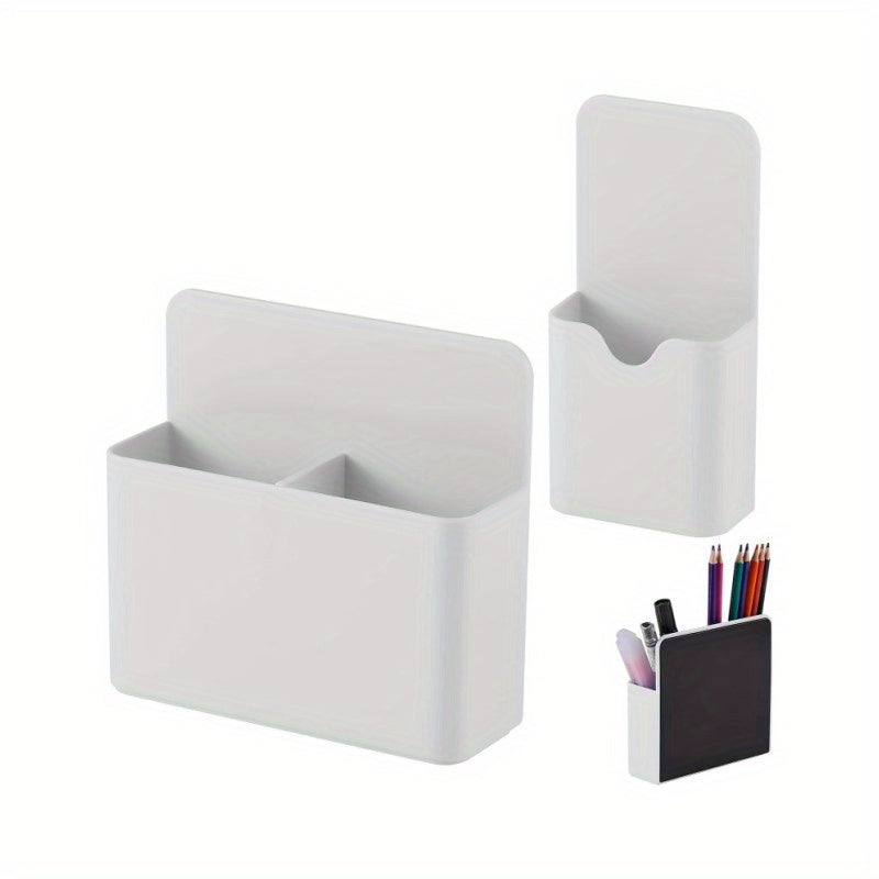 2pcs Magnetic Pen Holder Dry Erase Marker Organizer Strong Magnet Storage