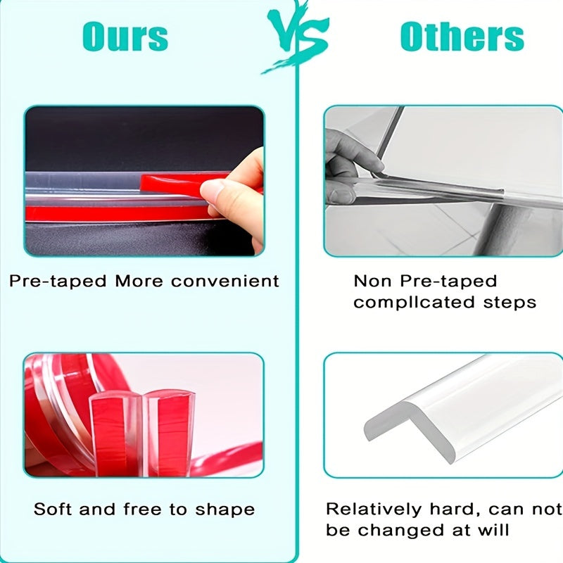 10mm 2m Table Protector L Anti Collision Corner Baby Proof Clear Edges Protector