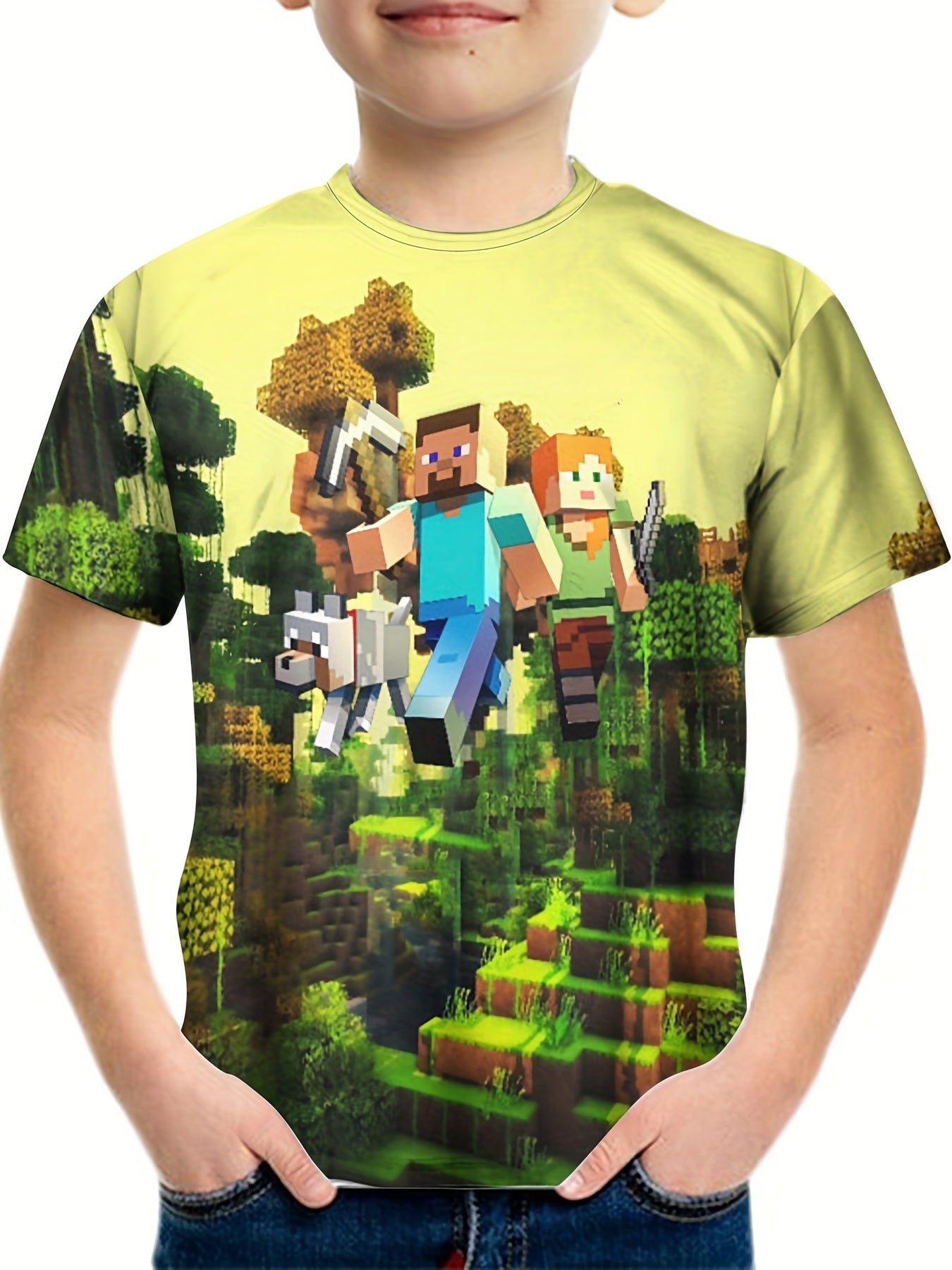 Adventure Scene Print Kids T-shirt