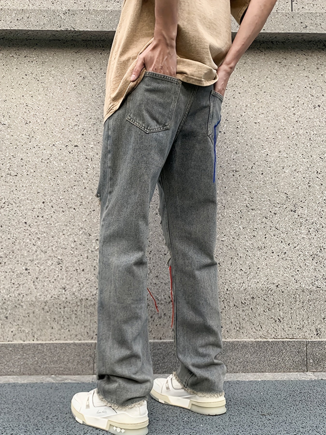 Men's Street Style Loose Jeans for Spring Summer