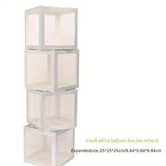 4pcs Balloon Boxes Surprise Boxes Birthday Wedding Halloween Christmas