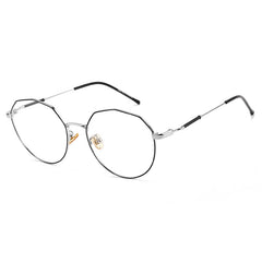 Round Frame Spectacles Lens Thin Temple Frame Glasses