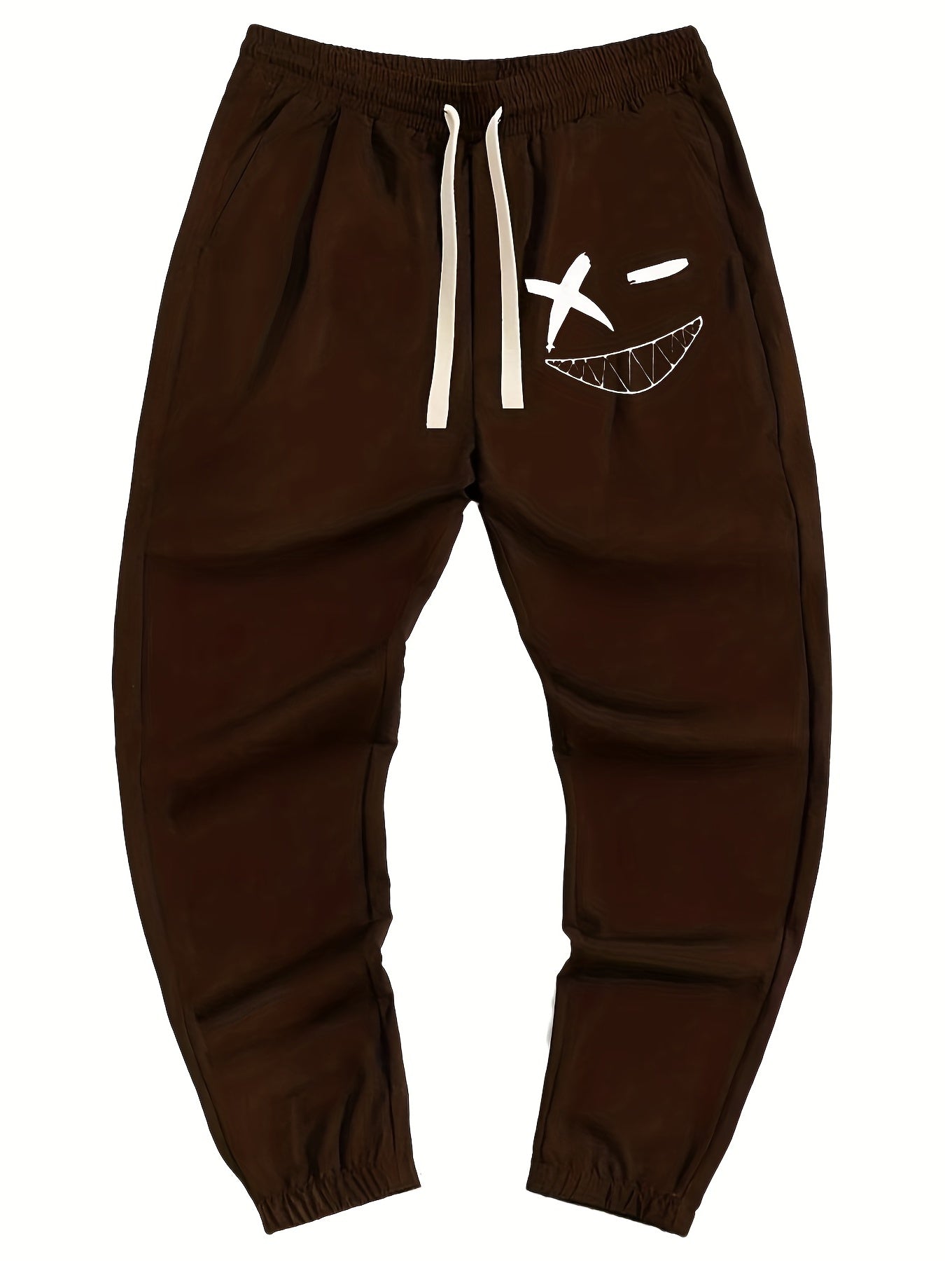 Grimace Pattern Joggers Men's Casual Loose Fit Stretch Waist Pants