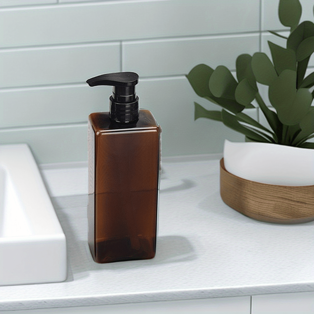 500ML Plastic Soap Dispenser Pump Refillable Bottle for Bathroom