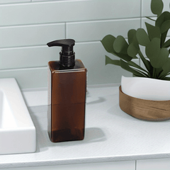 500ML Plastic Soap Dispenser Pump Refillable Bottle for Bathroom