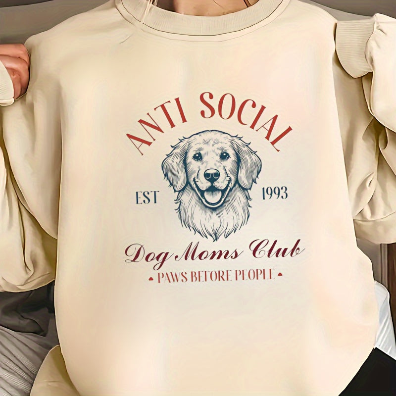 Vintage 1993 Dog Moms Club Patch - Animal Theme - Iron On