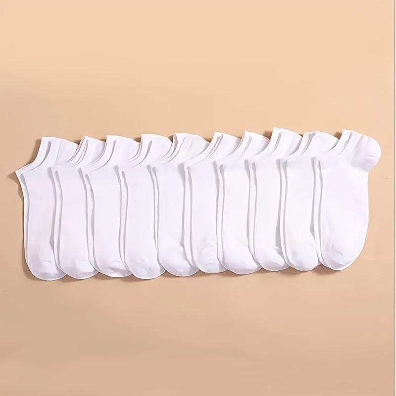 20 Pairs Casual Ankle Socks Anti-Odor Sweat-Absorbing Low Cut Socks