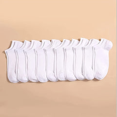 20 Pairs Casual Ankle Socks Anti-Odor Sweat-Absorbing Low Cut Socks