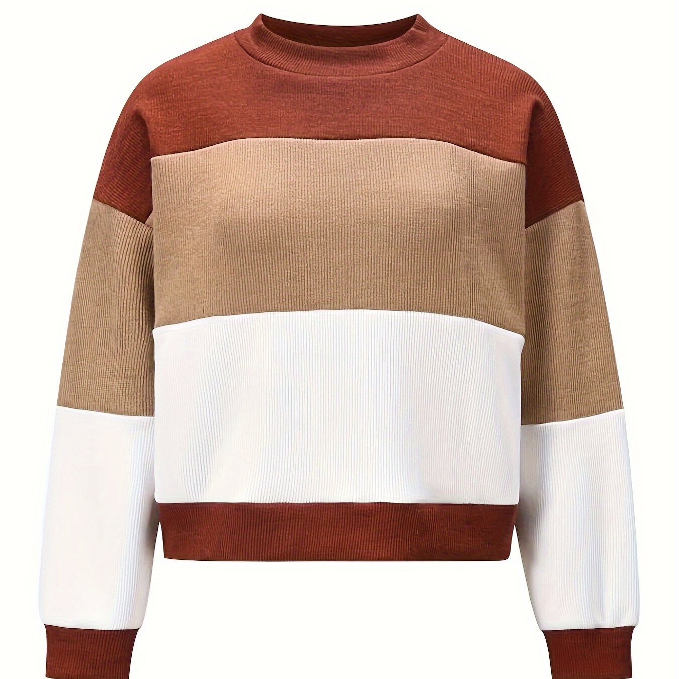 Colorblock Drop Shoulder Sweater