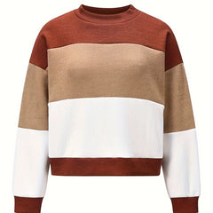 Colorblock Drop Shoulder Sweater